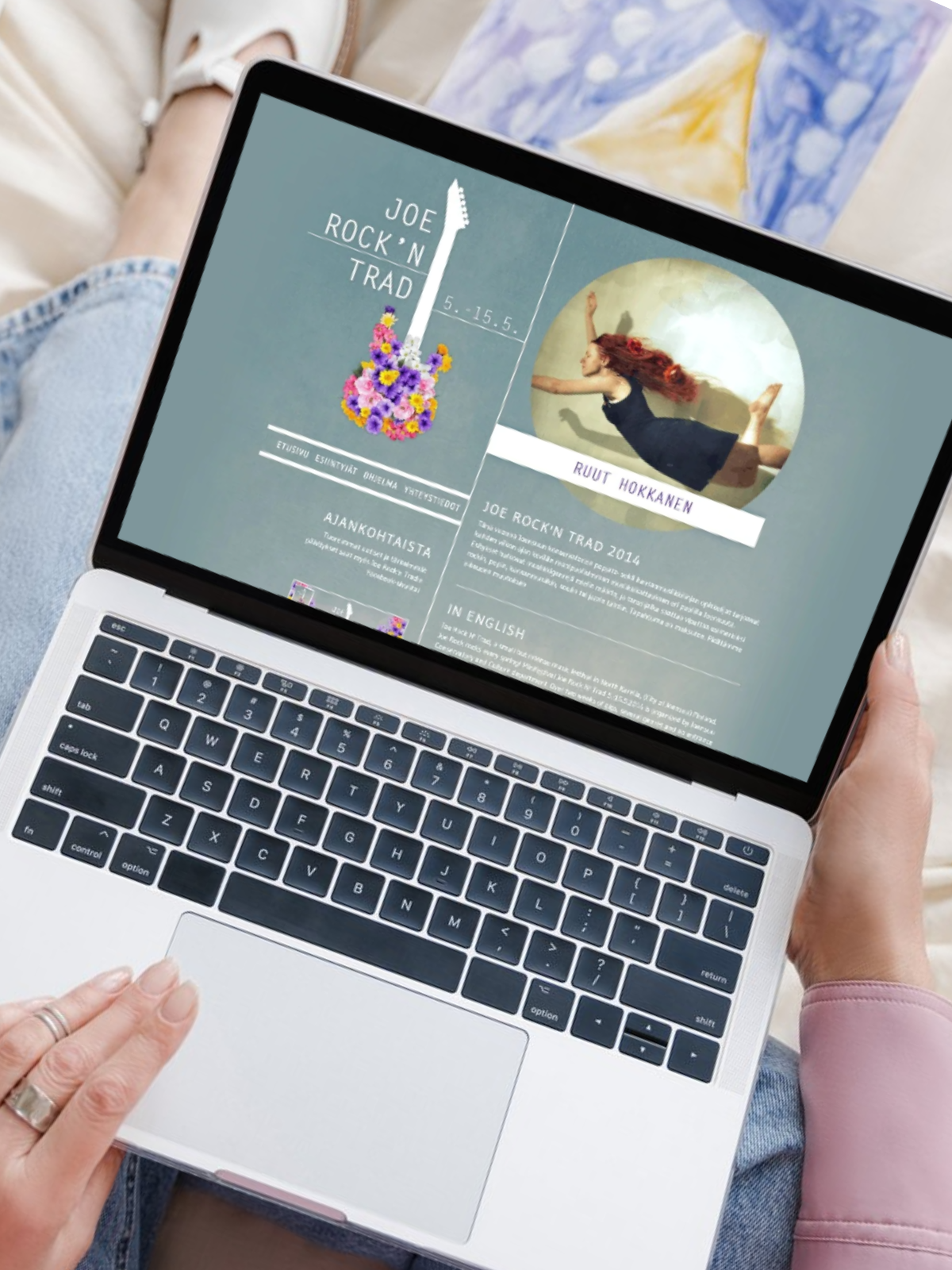 Festival website on desktop